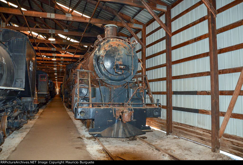 Steam Locomotive inside the shed